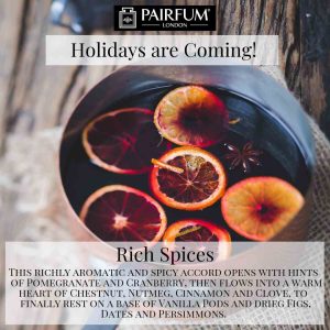 Holidays Coming Pairfum Fragrance Gluhwine Spice Cinnamon Fruit