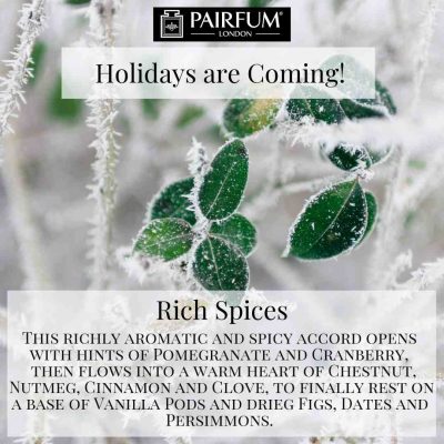Holidays Coming Pairfum Fragrance Rich Spices Green Leaf Snow Holidays Coming Pairfum Fragrance Rich Spices Green Leaf Snow