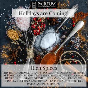 Holidays Coming Pairfum Fragrance Rich Spices Pepper