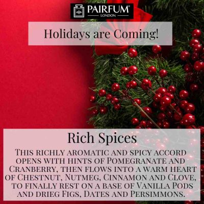 Holidays Coming Pairfum Fragrance Rich Spices Spruce Red Berry Holidays Coming Pairfum Fragrance Rich Spices Spruce Red Berry