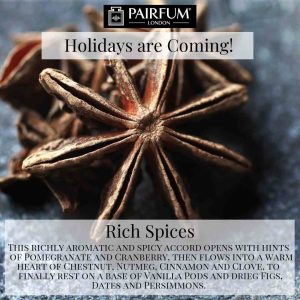 Holidays Coming Pairfum Fragrance Rich Spices Star Anise