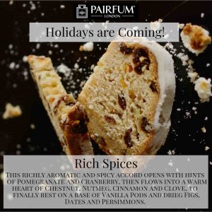Holidays Coming Pairfum Fragrance Rich Spices Stollen Berry
