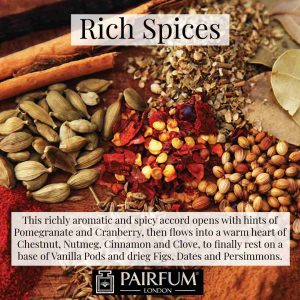 Pairfum London Rich Spices Cinnamon Clove Nutmeg Vanilla