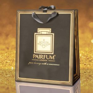 Pairfum Gold Black Luxury Carrier Bag Gift Large Grain