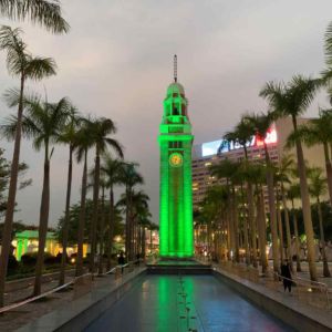 St Patricks Day The Clock Tower Hong Kong
