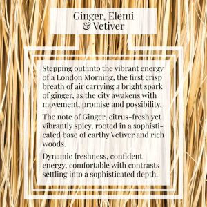 Pairfum London Perfume Ginger Elemi Vetiver Description