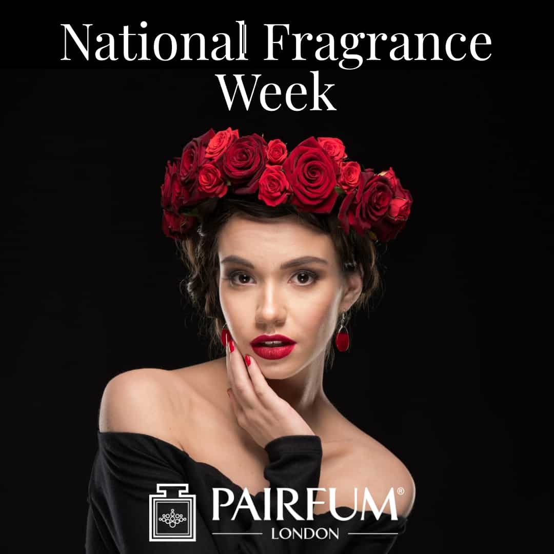 National Fragrance Week Woman Rose Flower Head